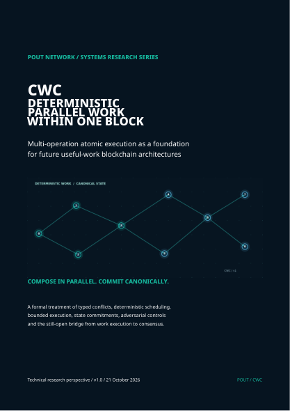 Cover of the CWC deterministic parallel work research paper